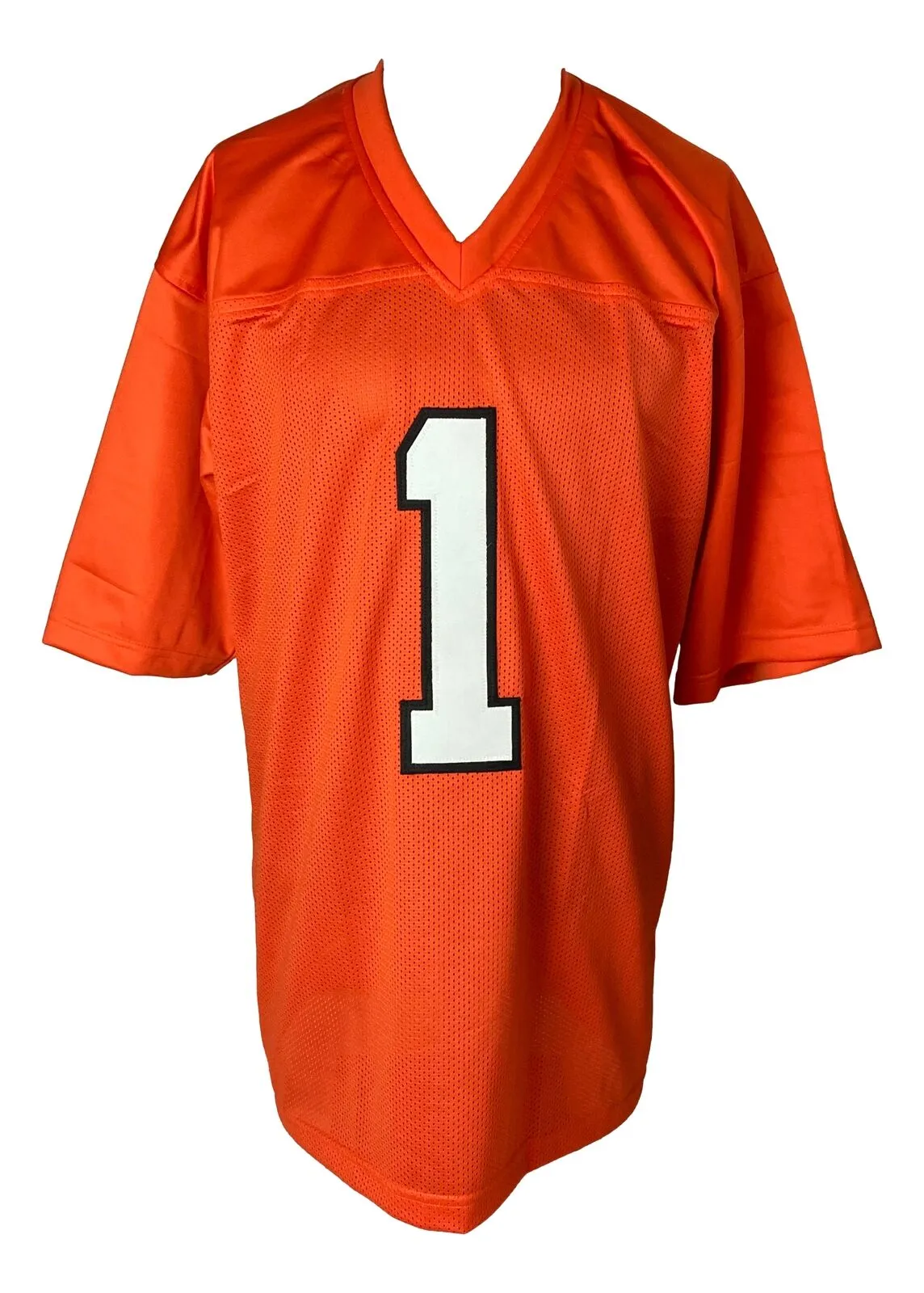 Ja'Marr Chase Signed Custom Orange Pro-Style Football Jersey JSA SD Hologram