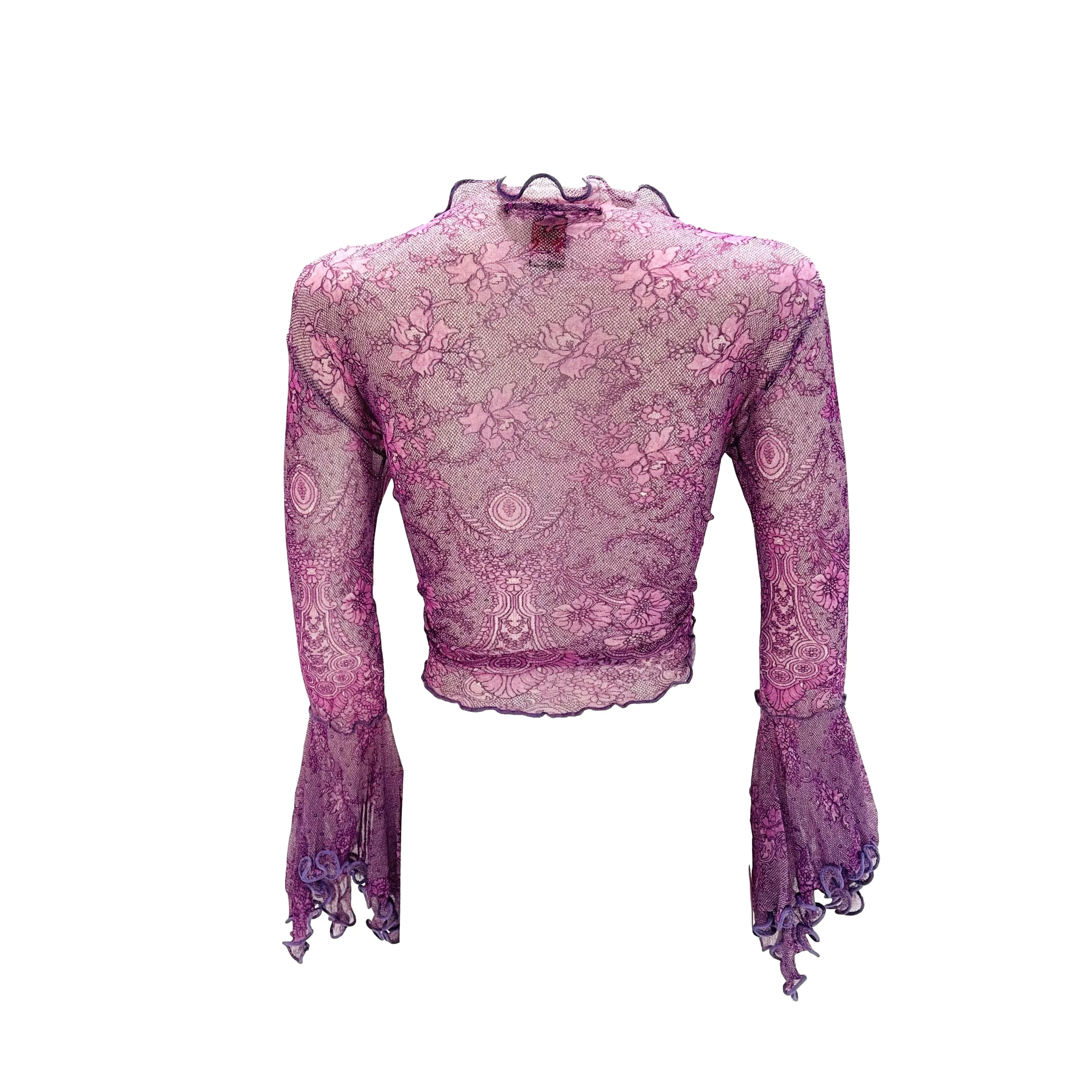 Jean Paul Gaultier Purple Tie Top