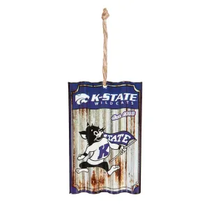 Kansas State University , Metal Corrugate Ornament,3ot943mc