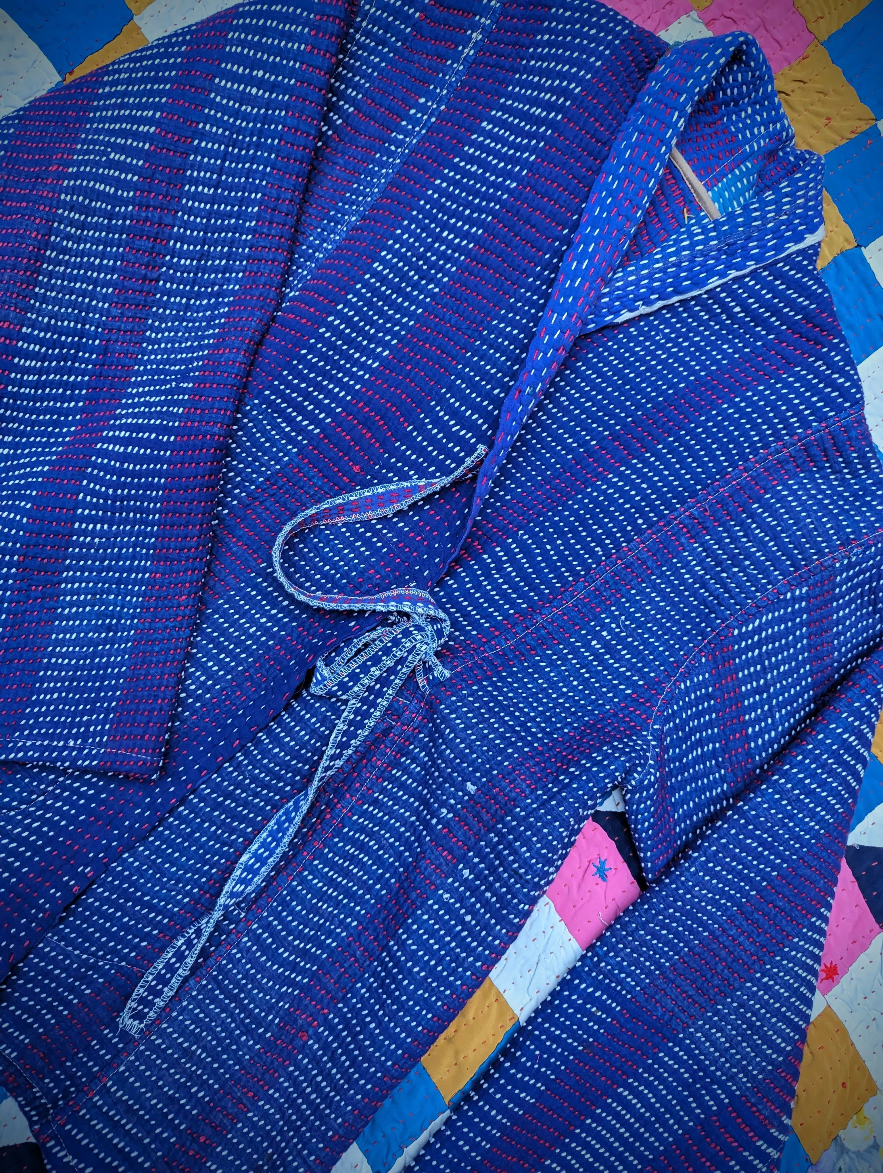 Kantha wrap jacket