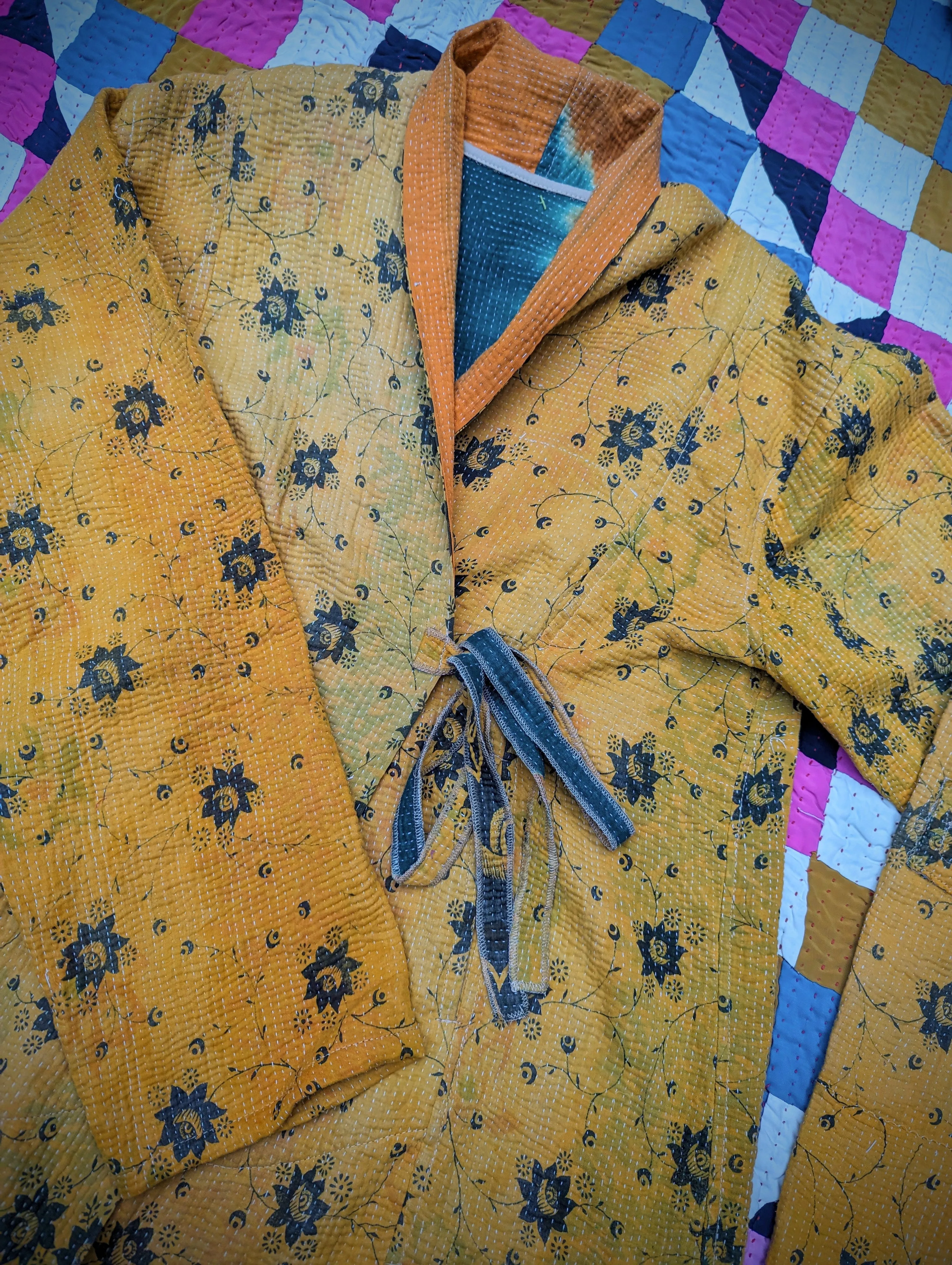 Kantha wrap jacket