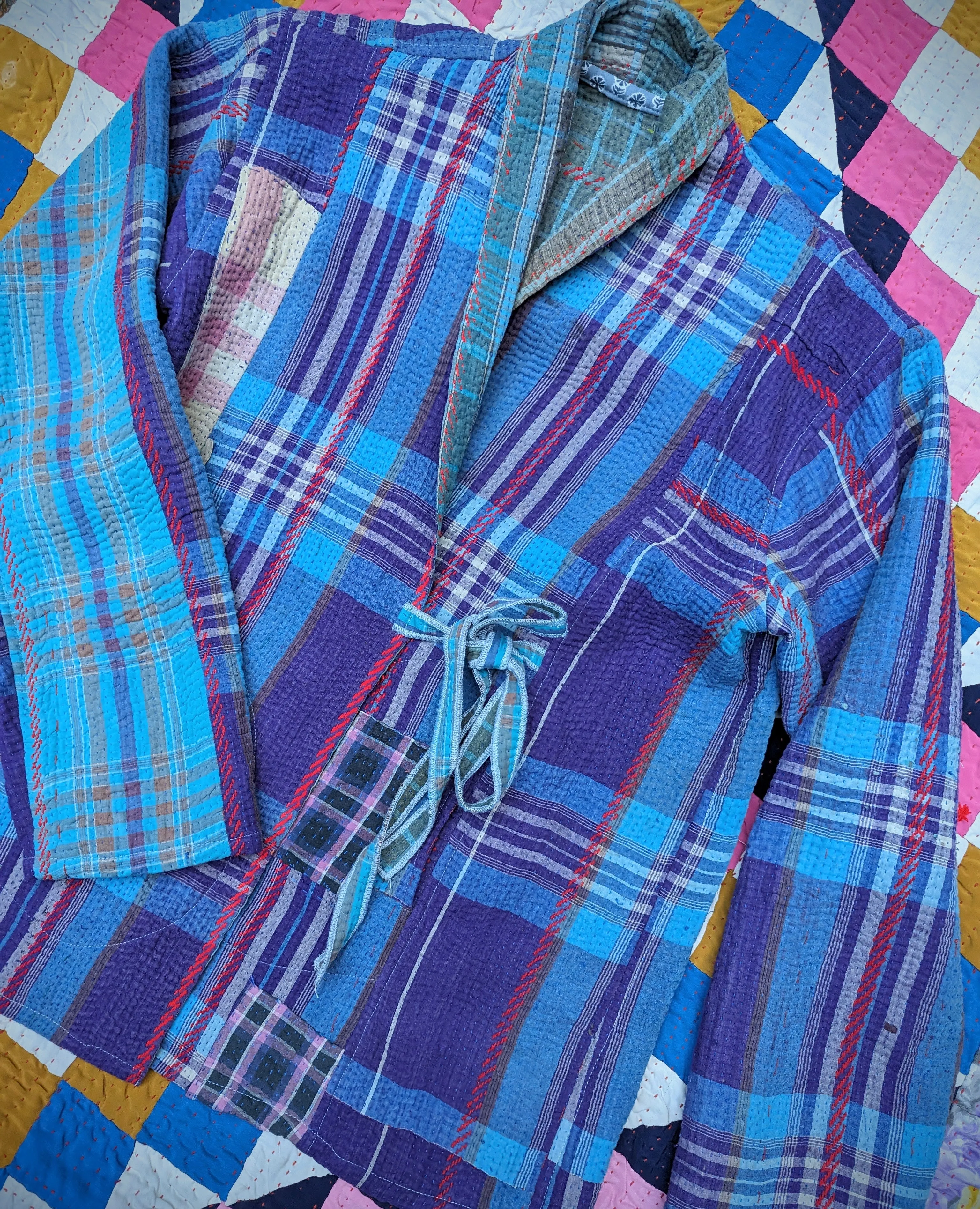 Kantha wrap jacket