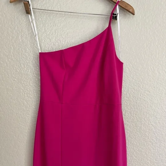 Keeper of My Heart Magenta One-Shoulder Maxi Dress