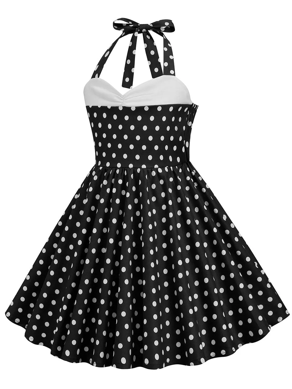 Kids Little Girls' Dress Halter Polka Dot Cotton 1950S Vintage Dress