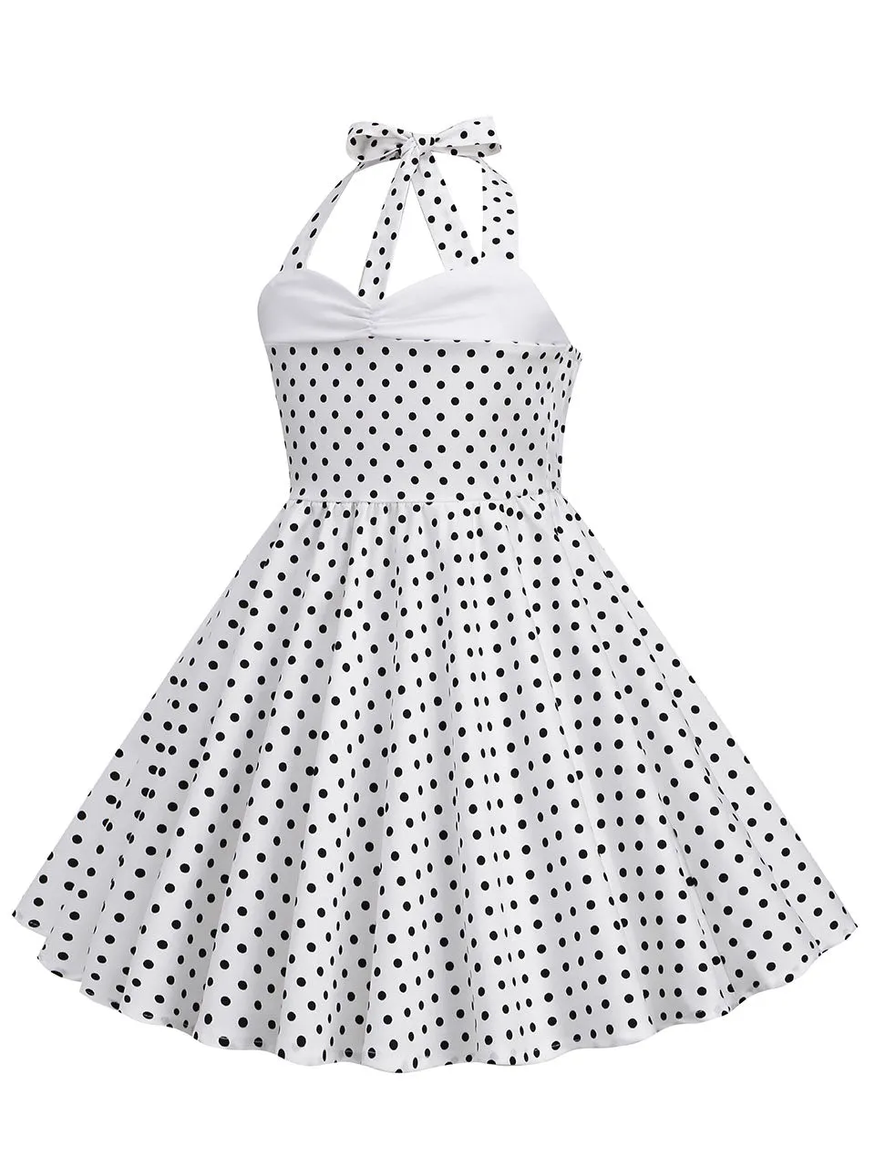 Kids Little Girls' Dress Halter Polka Dot Cotton 1950S Vintage Dress