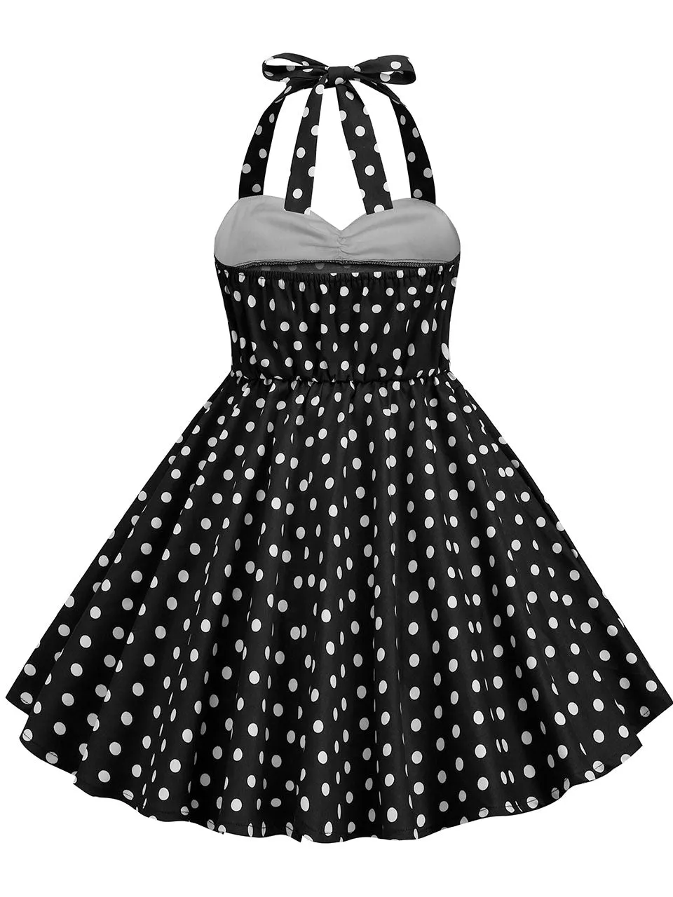 Kids Little Girls' Dress Halter Polka Dot Cotton 1950S Vintage Dress