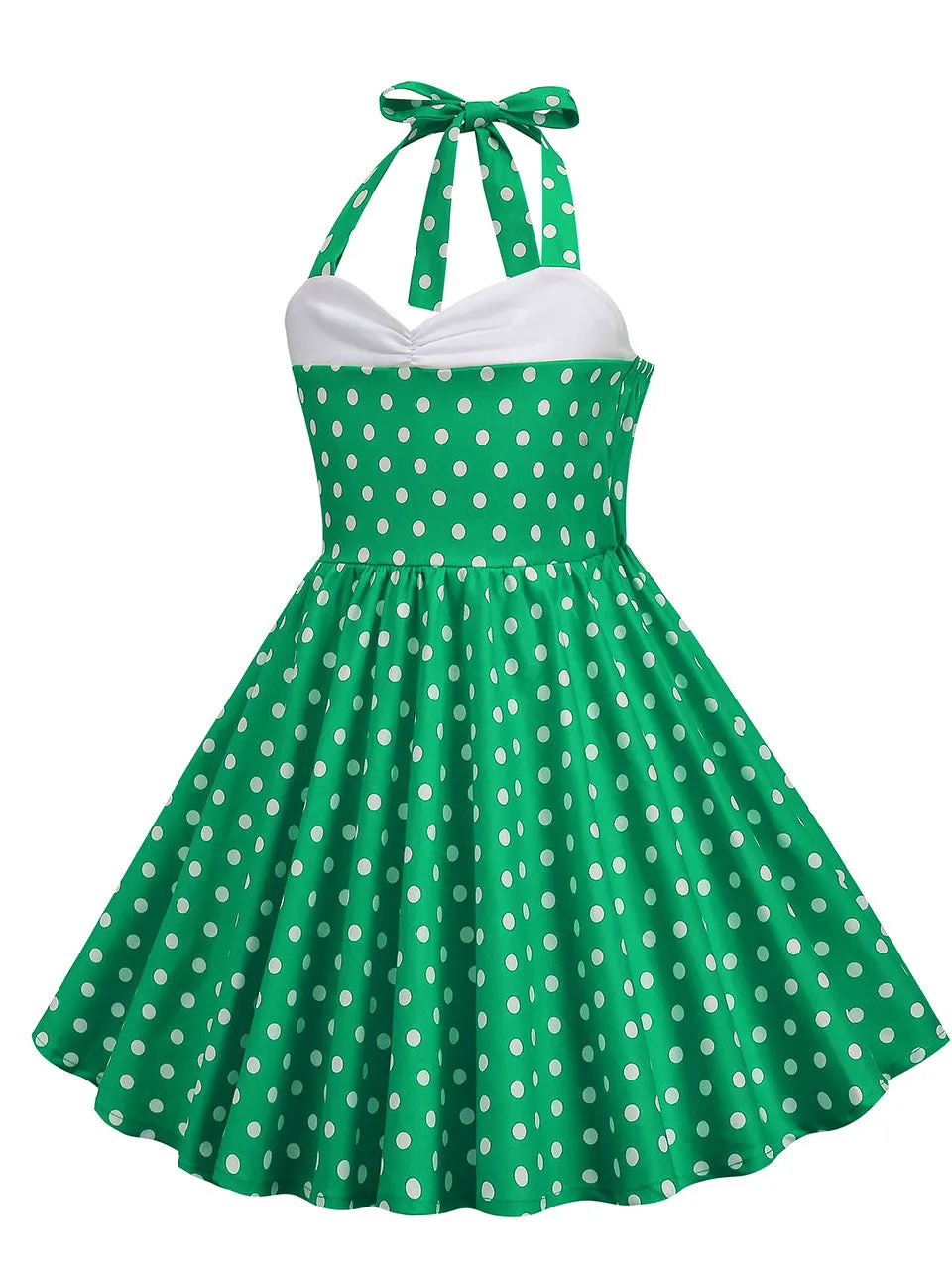 Kids Little Girls' Dress Halter Polka Dot Cotton 1950S Vintage Dress
