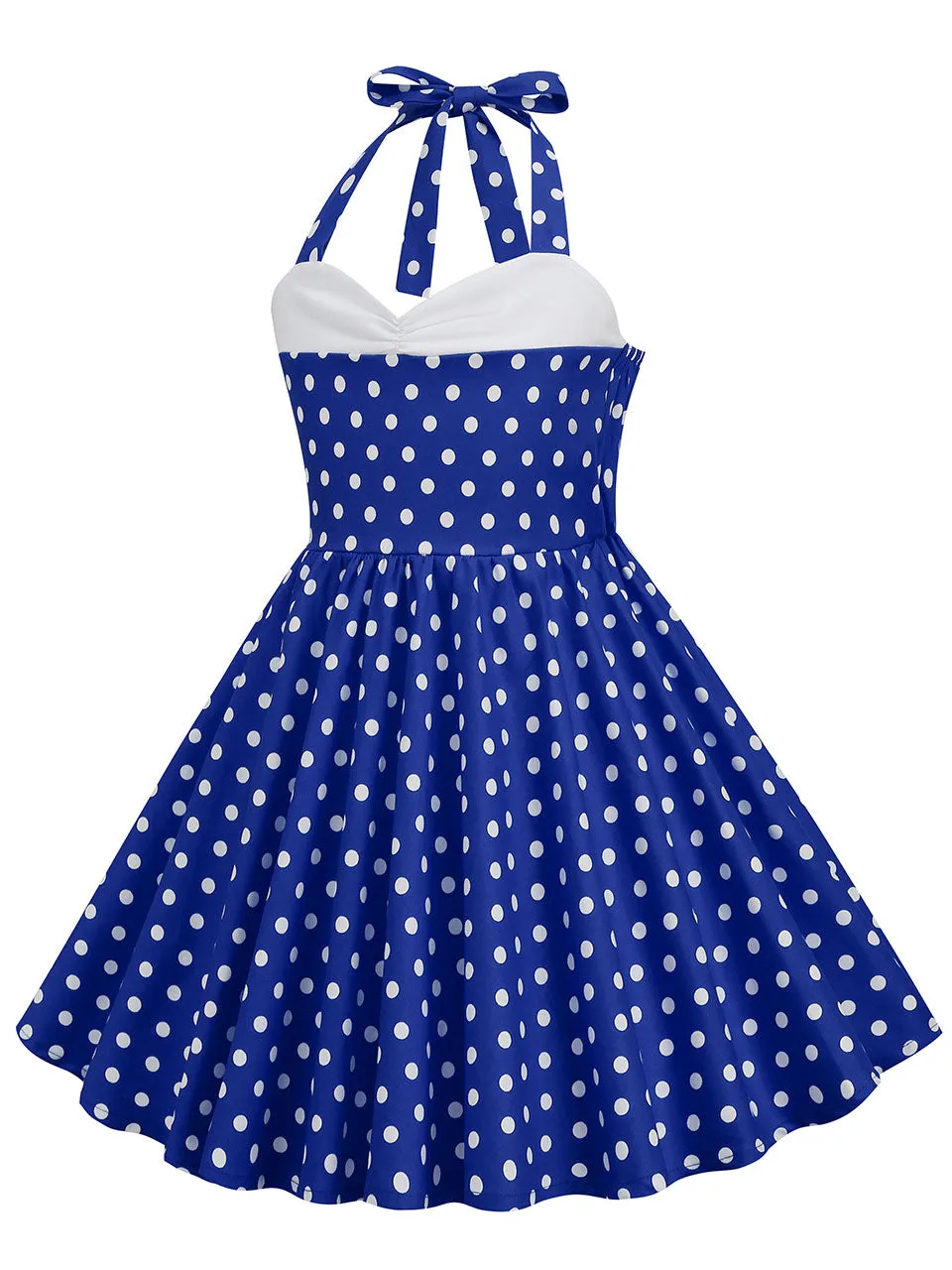 Kids Little Girls' Dress Halter Polka Dot Cotton 1950S Vintage Dress
