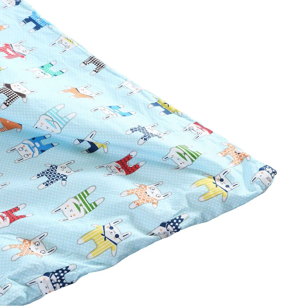 Kids Warm Weighted Blanket Lap Pad Cartoon Print Cover Study At Home Blue