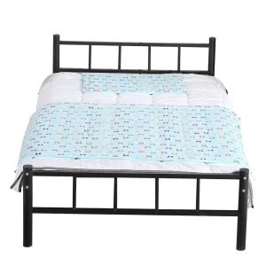 Kids Warm Weighted Blanket Lap Pad Cartoon Print Cover Study At Home Blue
