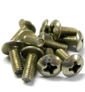 L11194 M3 x 7mm 3 x 7 Silver Cross Button Head Screw x 10