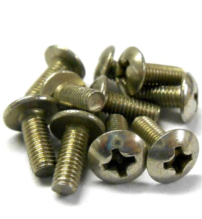 L11194 M3 x 7mm 3 x 7 Silver Cross Button Head Screw x 10