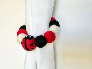 Lady Bug Curtain Ties