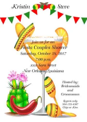 LARGE MARGARITA CUSTOM INVITATION