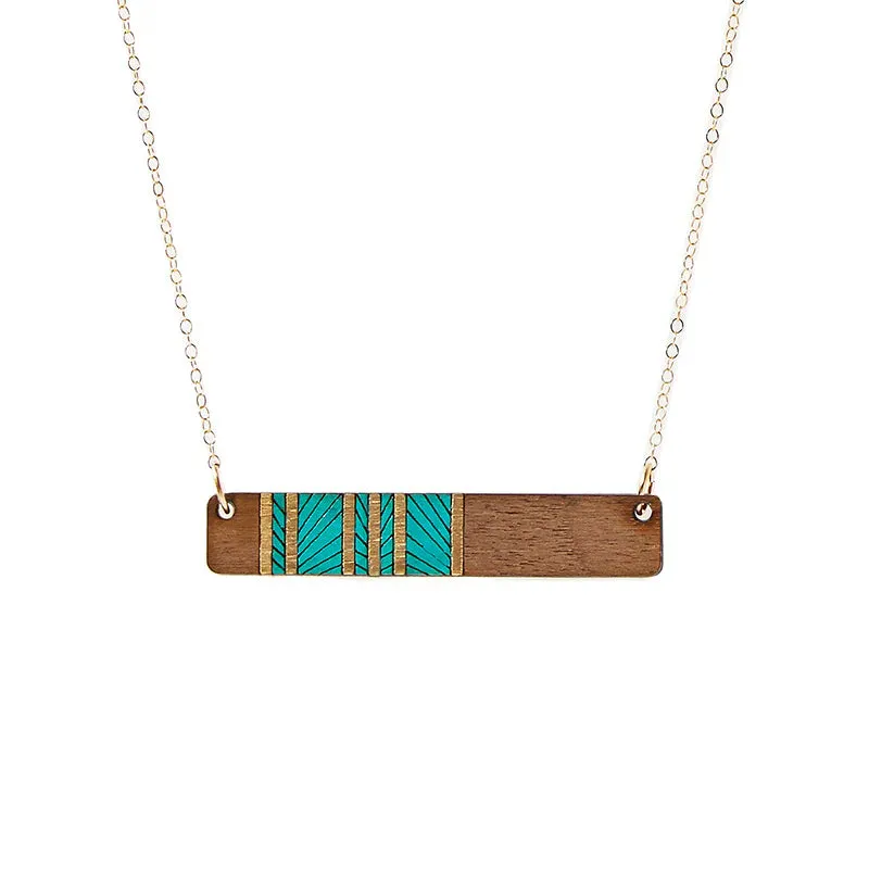 Lines Medium Necklace Red