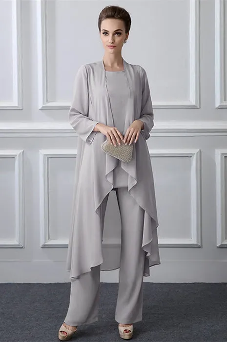 Long Tulle Jewel Vintage Knee-length Mother's suit