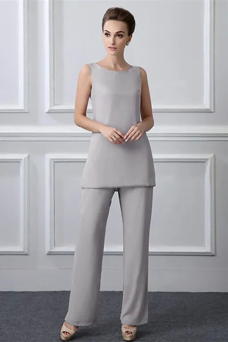Long Tulle Jewel Vintage Knee-length Mother's suit