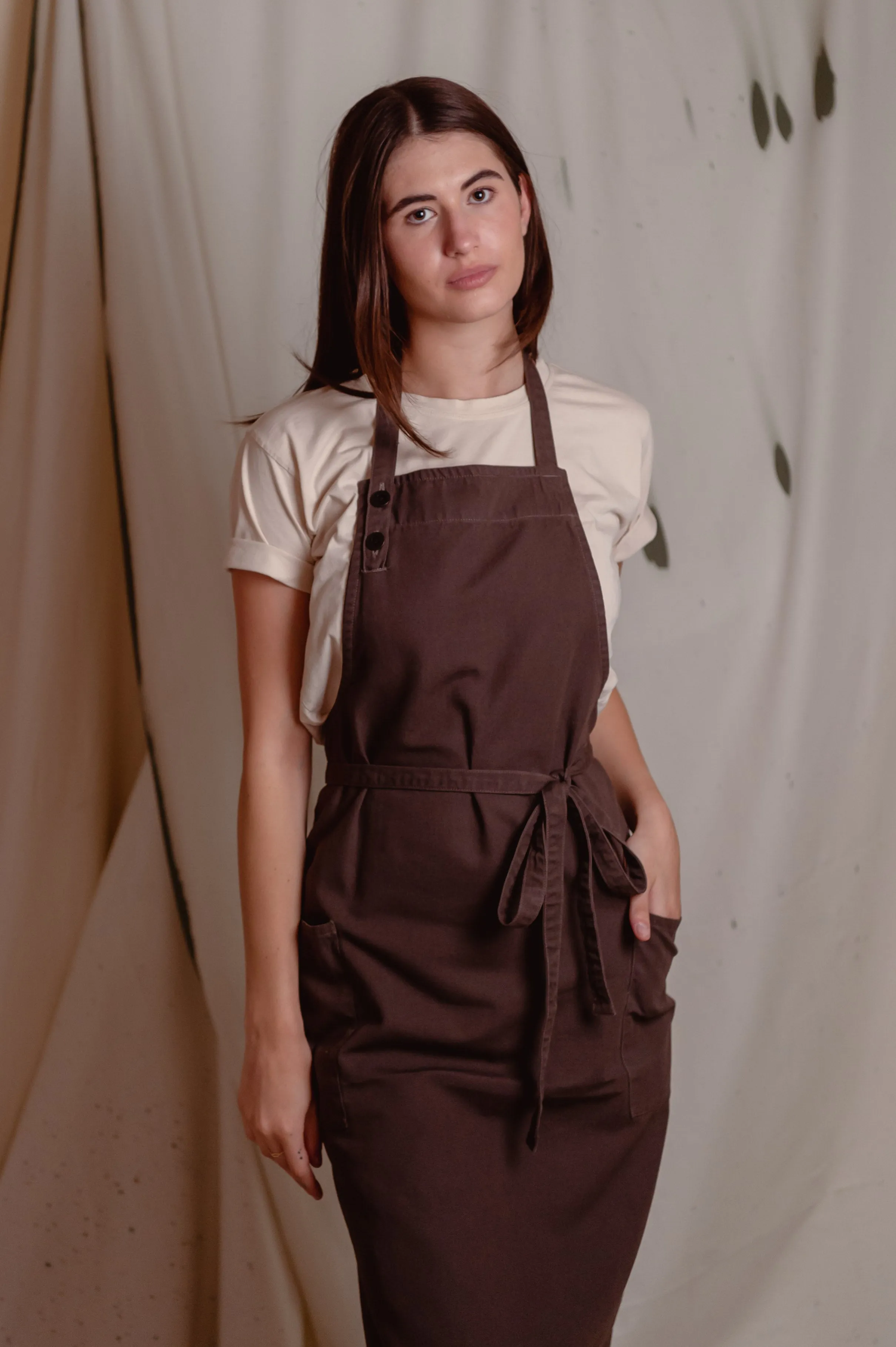 Lyon Bib Apron ⏤ Tundora Grey