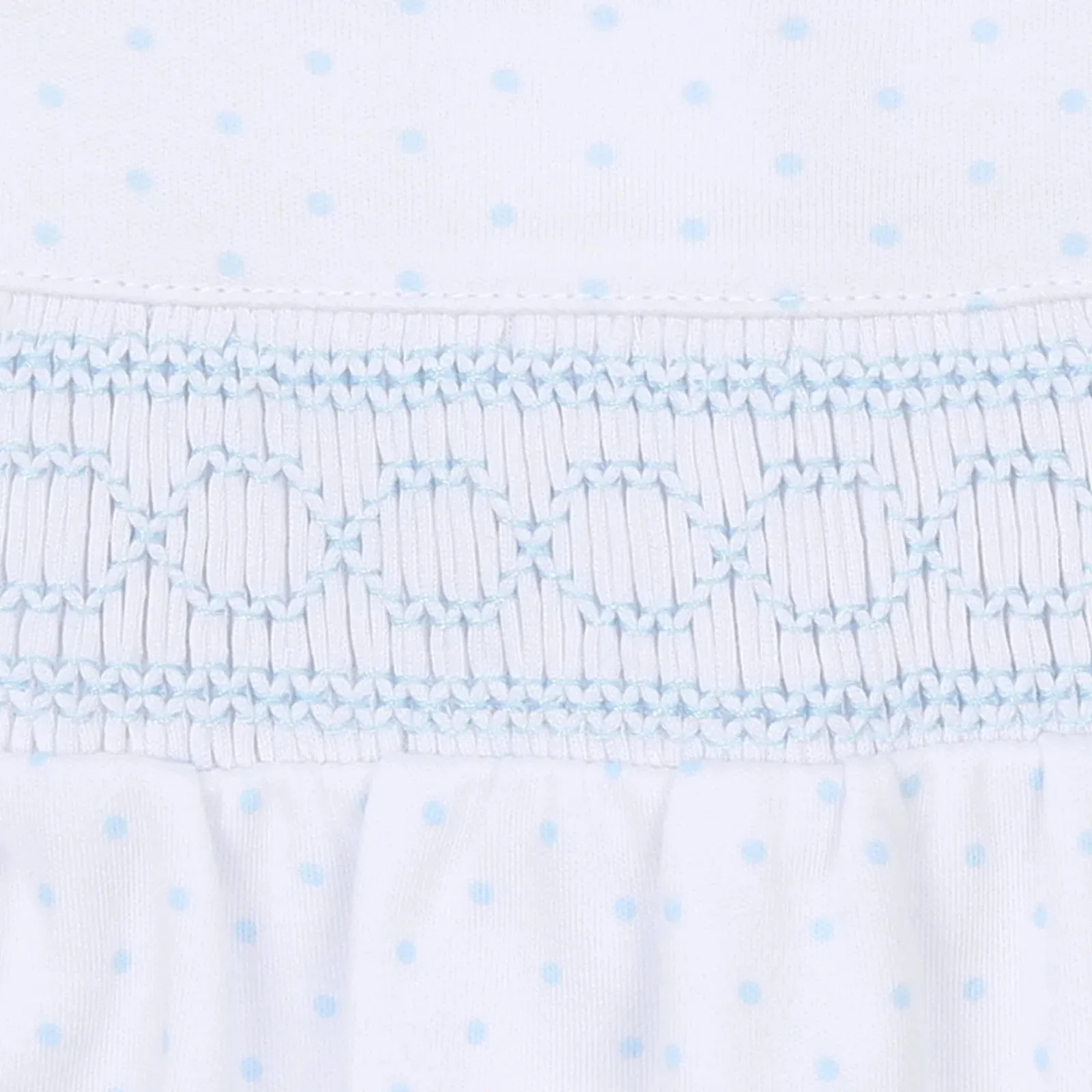 Magnolia Baby Boys Soft Pima Cotton Tiny Dot Smocked Gown Newborn