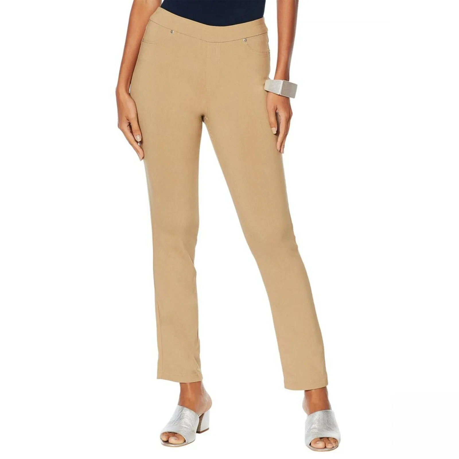 MarlaWynne Women's Stretch Twill FLATTERfit Pants