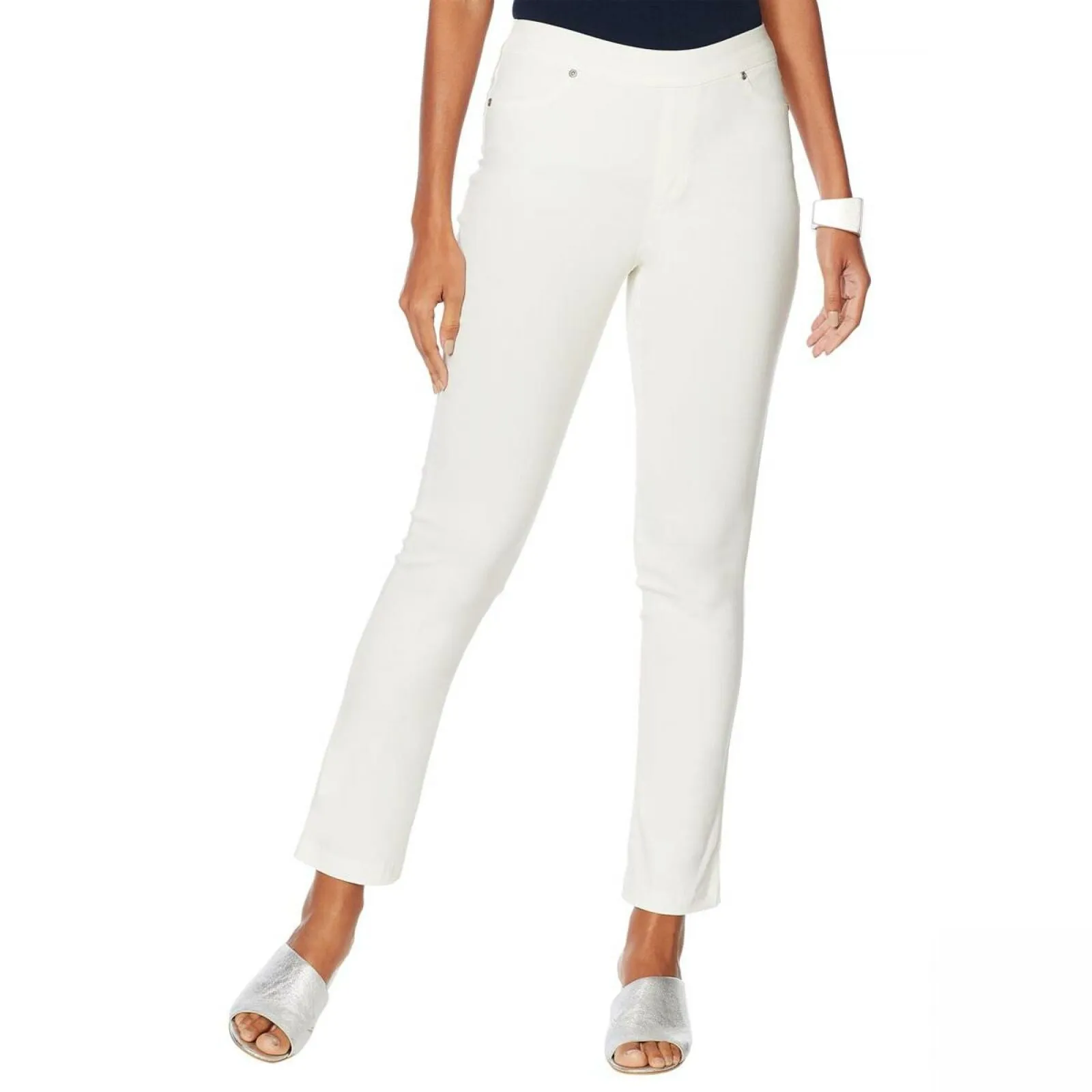 MarlaWynne Women's Stretch Twill FLATTERfit Pants