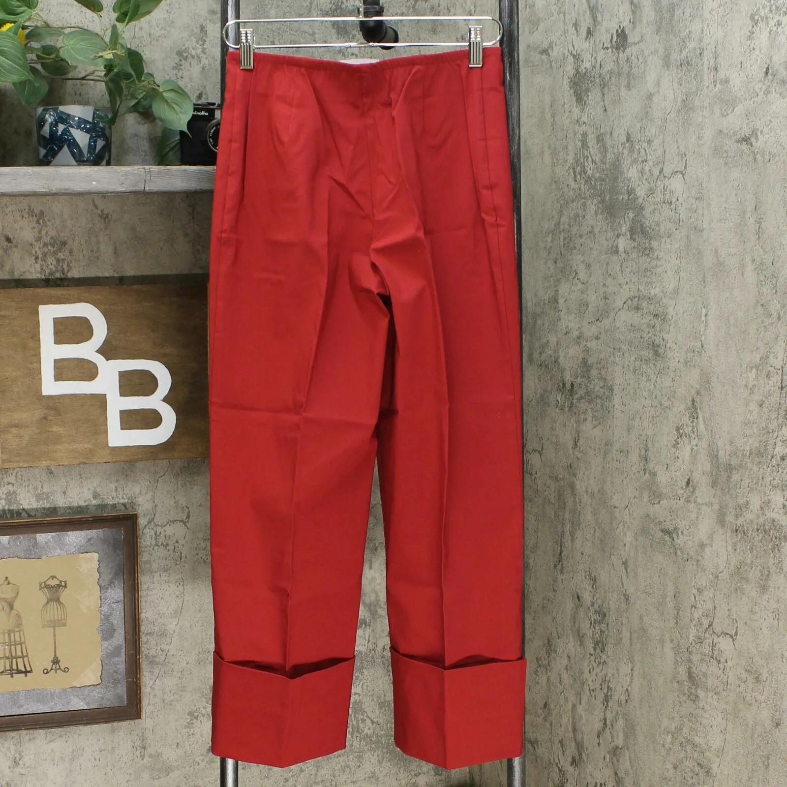 MarlaWynne Women's Twill FLATTERfit Cropped Pants With Cuff