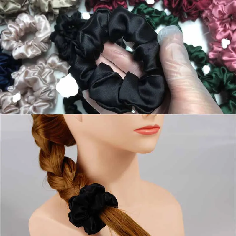 Medium Silk Scrunchies - custom and wholesale