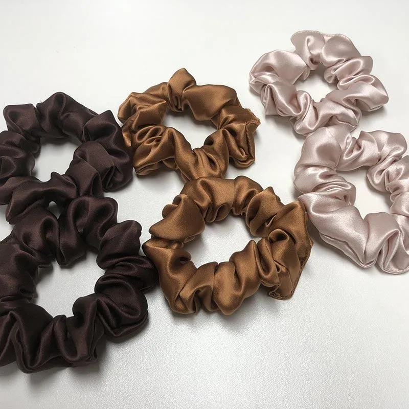 Medium Silk Scrunchies - custom and wholesale