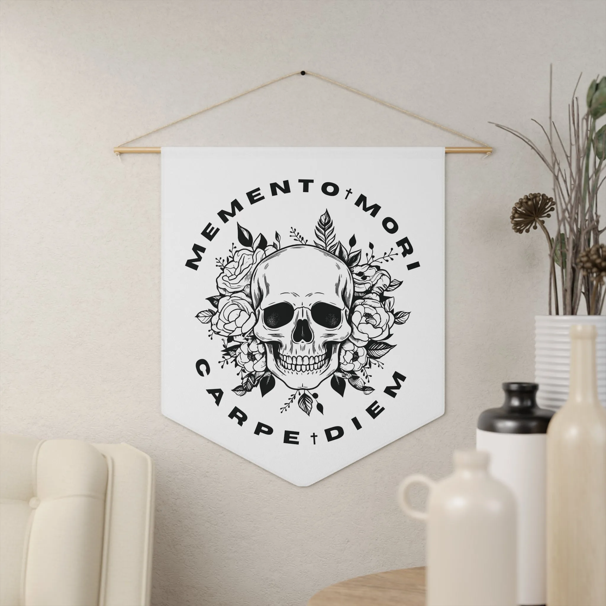 Memento Mori | Carpe Diem II Indoor Pennant Wall Hanging