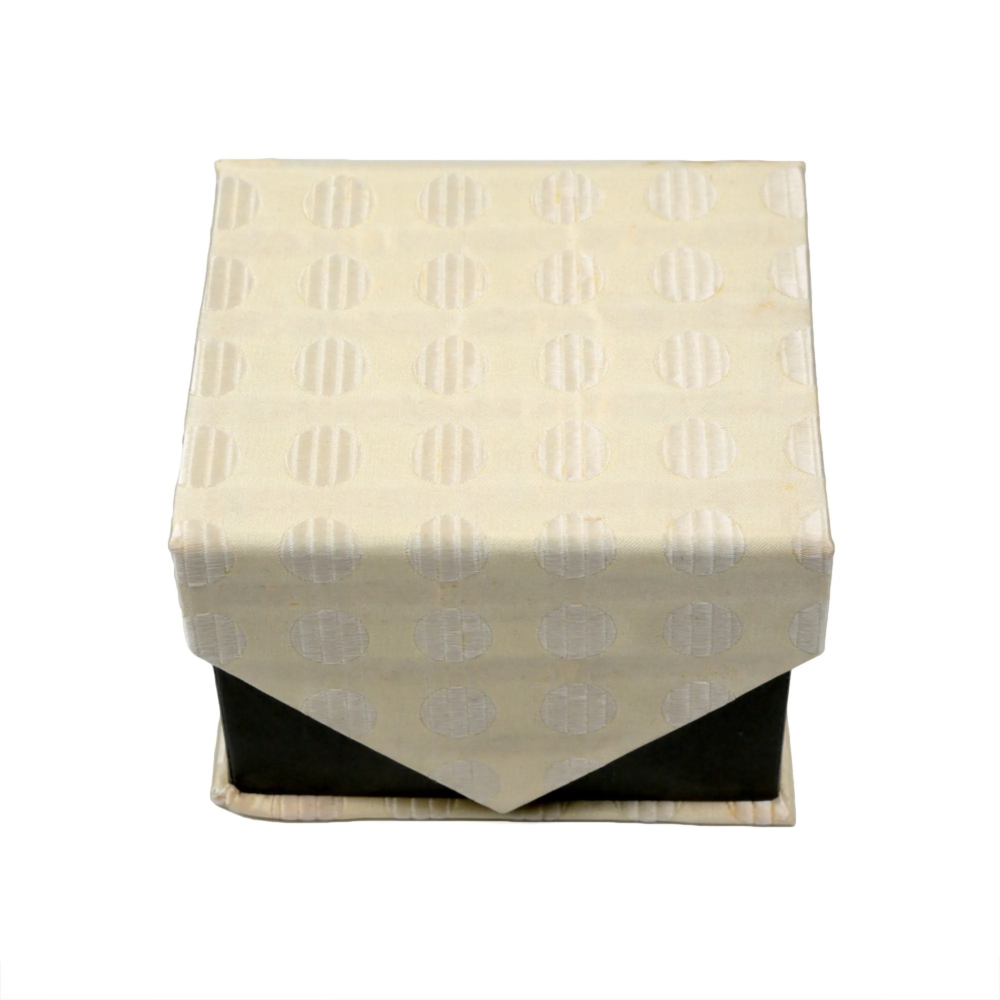 Men's Light Tan Geometric Pattern Design 4-pc Necktie Box Set