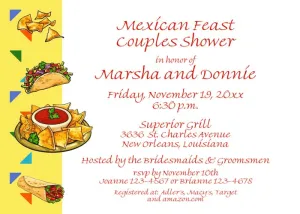 MEXICAN FEAST CUSTOM INVITATION