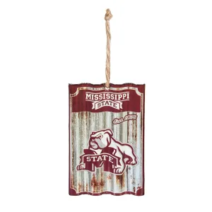 Mississippi State University, Metal Corrugate Ornament,3ot948mc