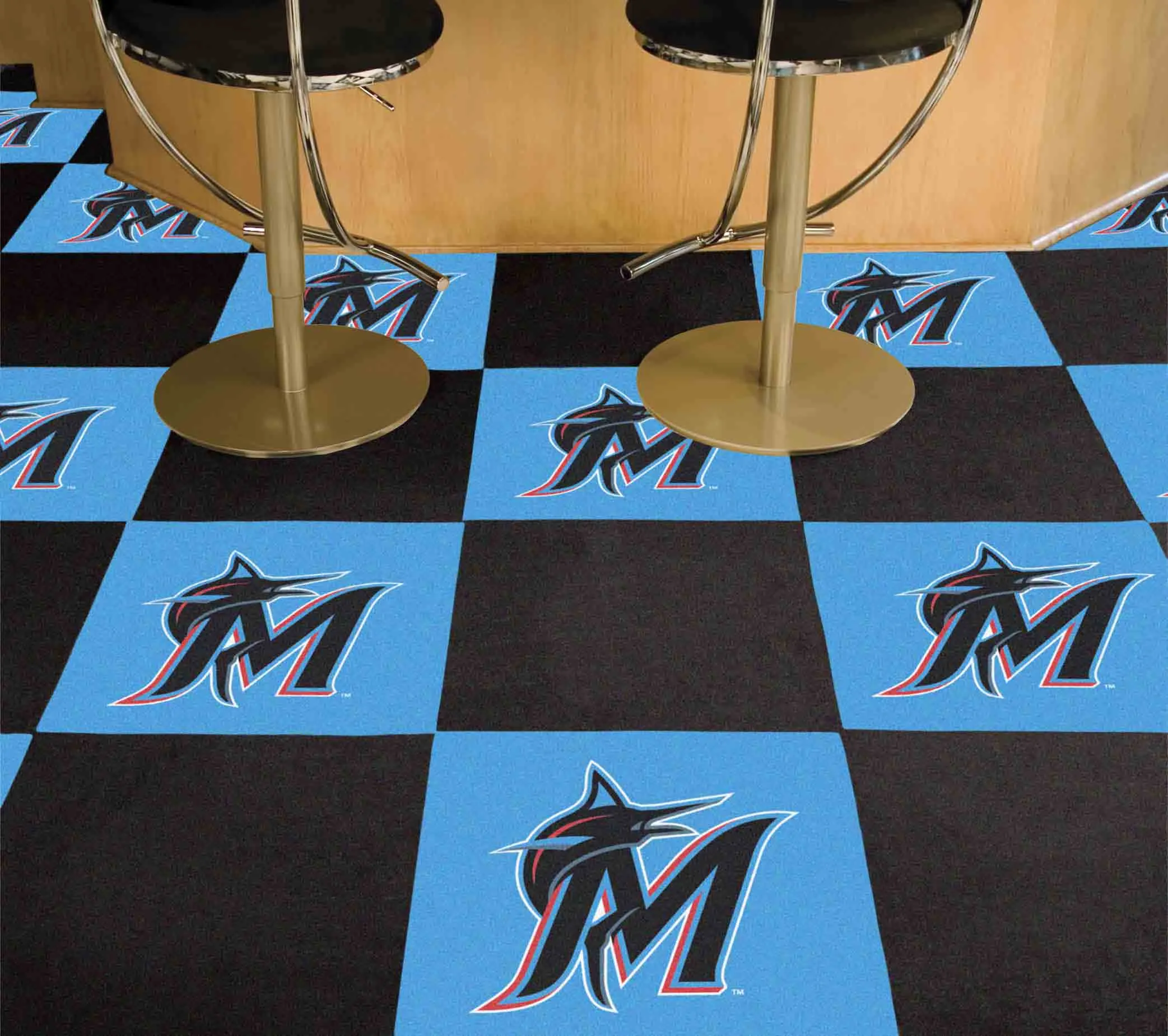 MLB - Florida Marlins Team Carpet Tiles
