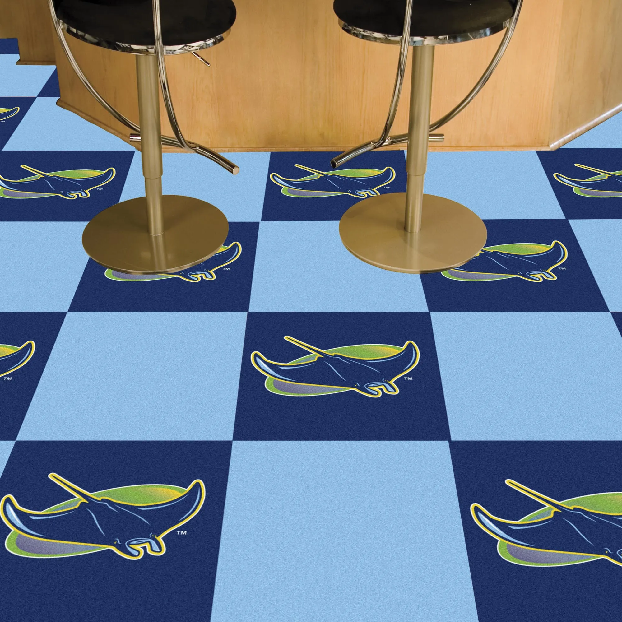 MLB - Tampa Bay Rays Team Carpet Tiles