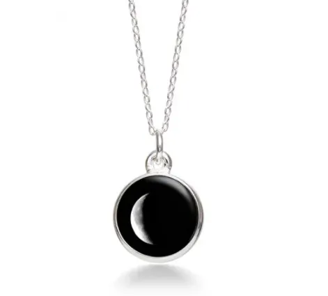 MoonGlow Waning Crescent Necklace