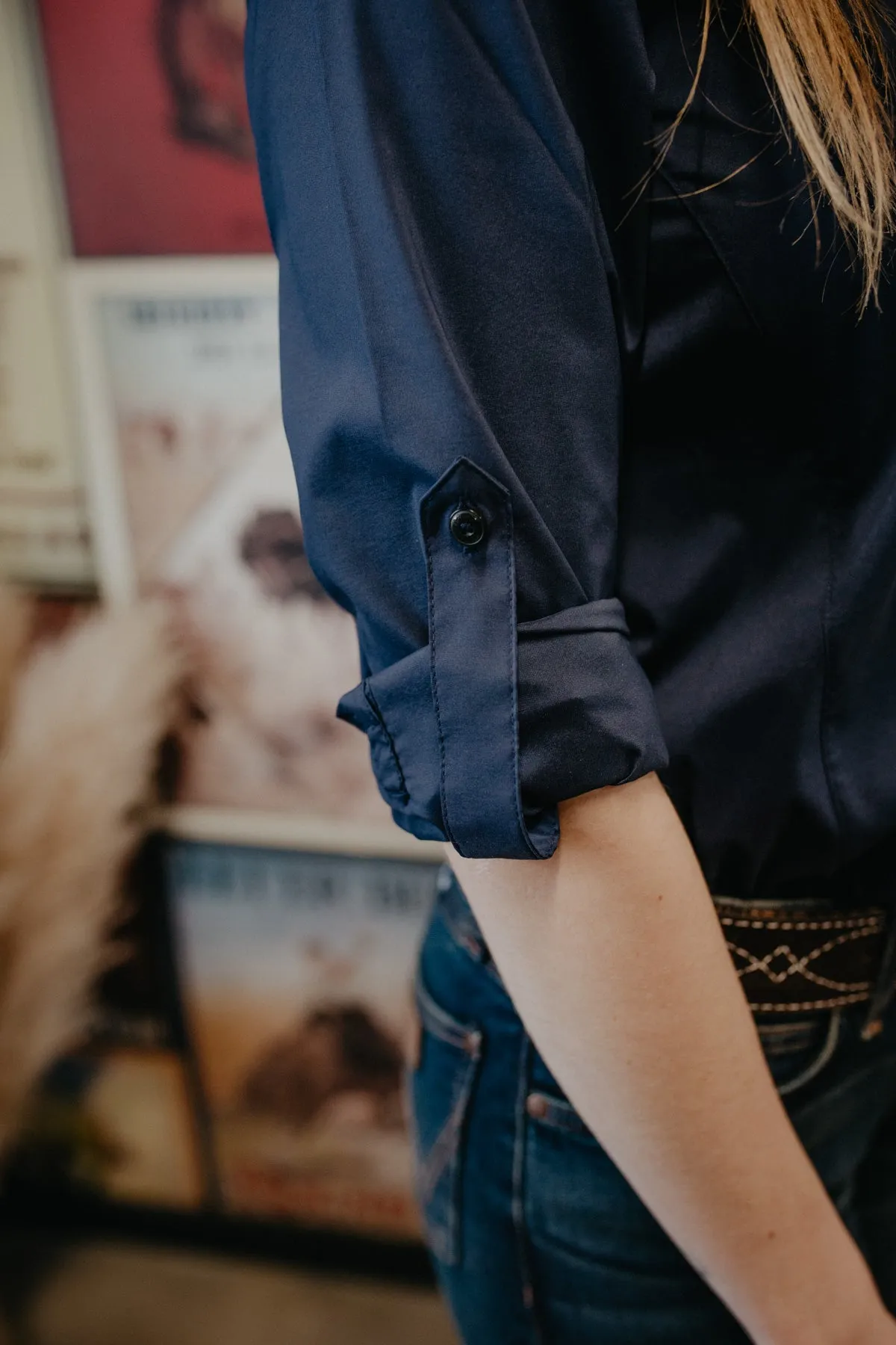 'Navy Iris' Ariat Women's Kirby Pro Shirt (XS-XXL)