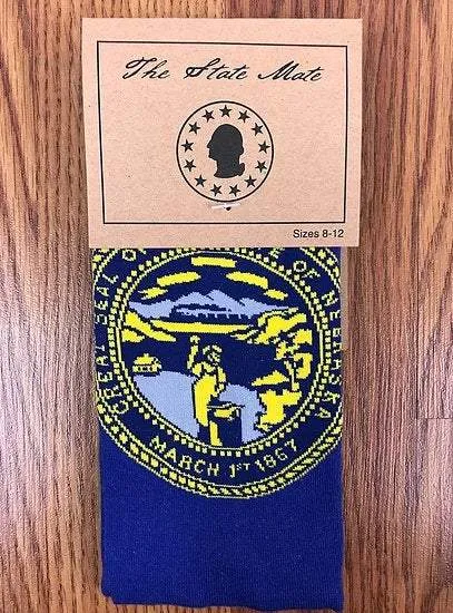 Nebraska State Flag Socks