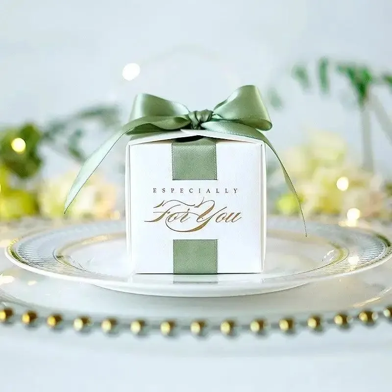 New Wedding Favors Gift Box Souvenirs Gift Box With Ribbon Candy Boxes For Christening Baby Shower Birthday Event Party Supplies