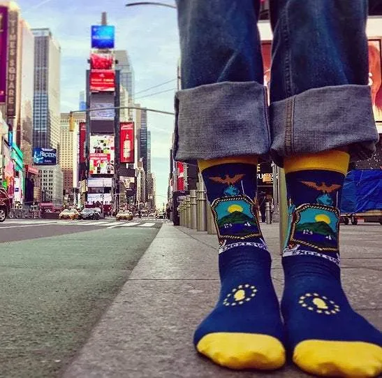New York State Flag Socks