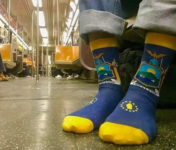 New York State Flag Socks