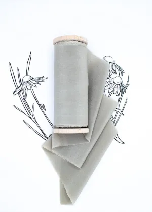 Niagara Blue Silk Ribbon in Crepe de Chine