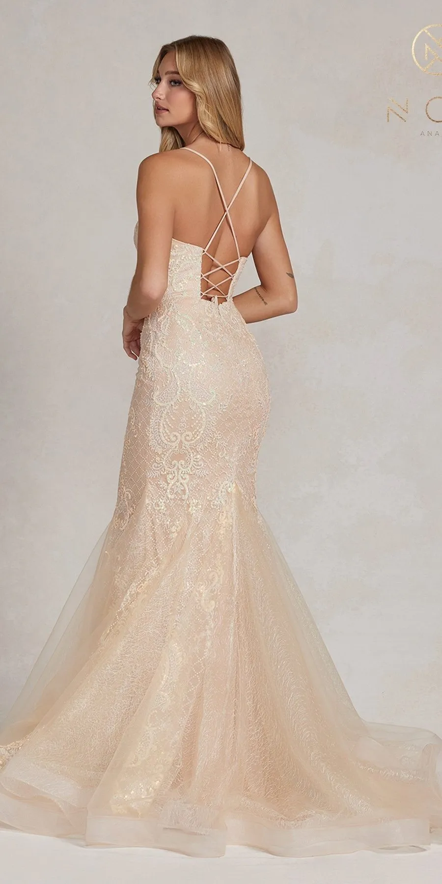 Nox Anabel C1108 Floor Length Mermaid Gown