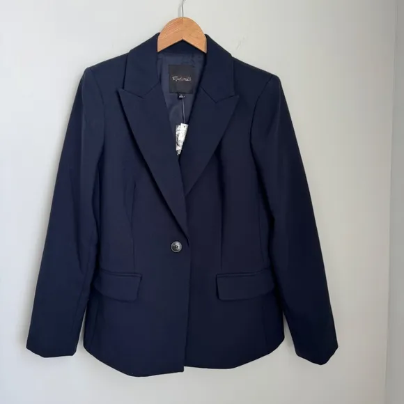 NWT Madewell Dark Navy The Alston Blazer SZ Various