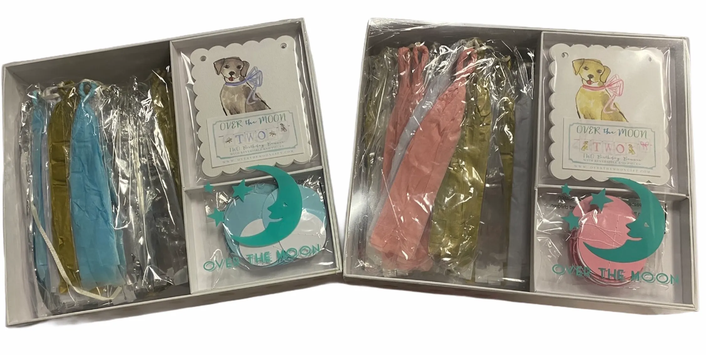 Over the Moon "Two" Birthday Banner Kit