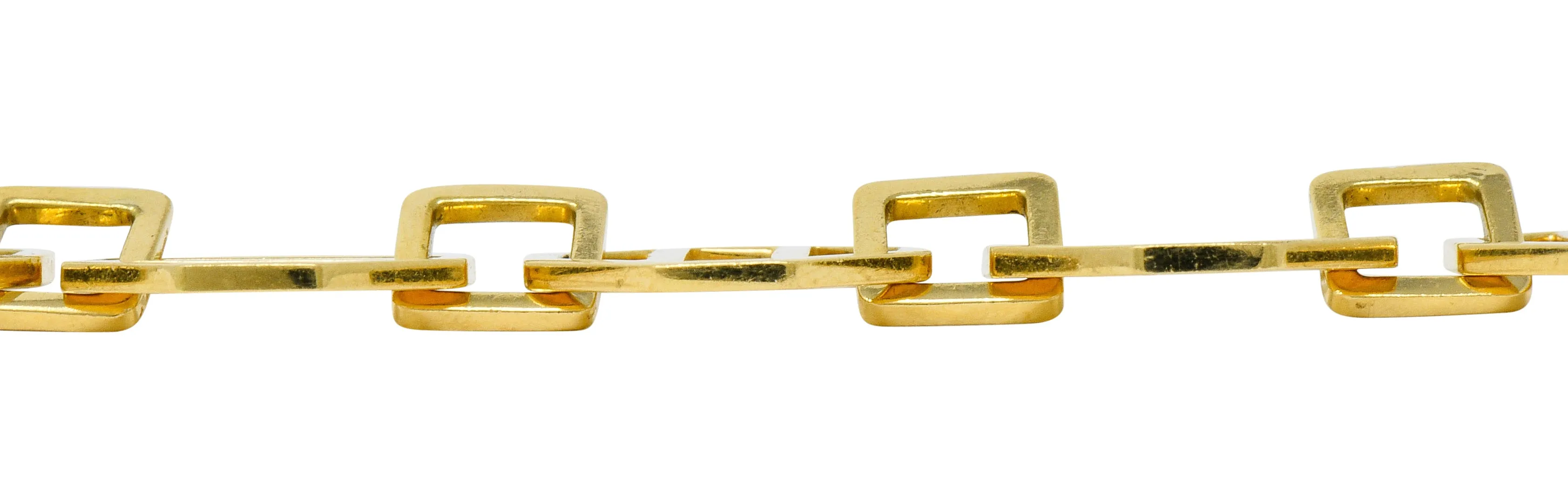 Paloma Picasso Tiffany & Co. Vintage 18 Karat Gold Octagonal Link Bracelet