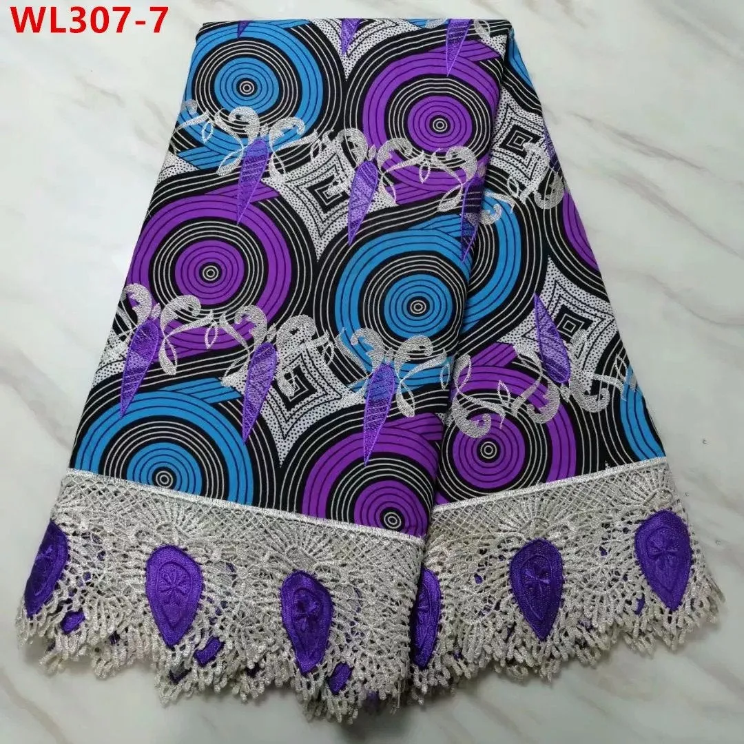 Pattern Design Net Lace Embroidered  Prints 5 Yards