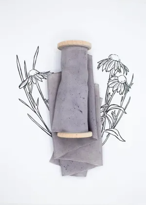 Pebble Blue Purple Silk Ribbon in Habotai