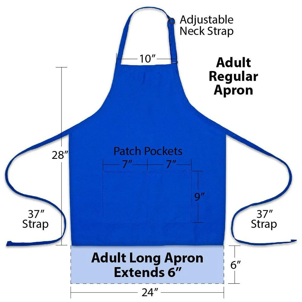 Personalized Apron Embroidered Cooking Is My Therapy Design Add a Name