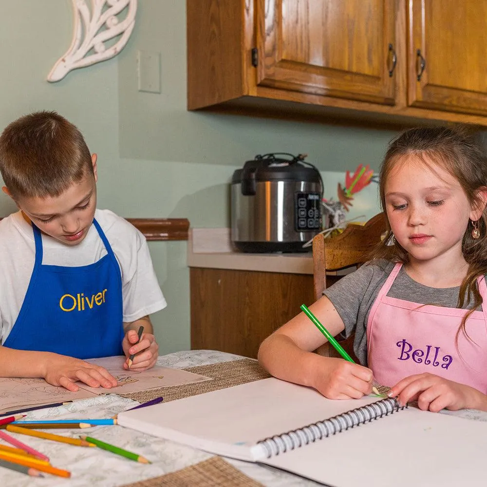 Personalized Apron Embroidered Name or Text Child Apron
