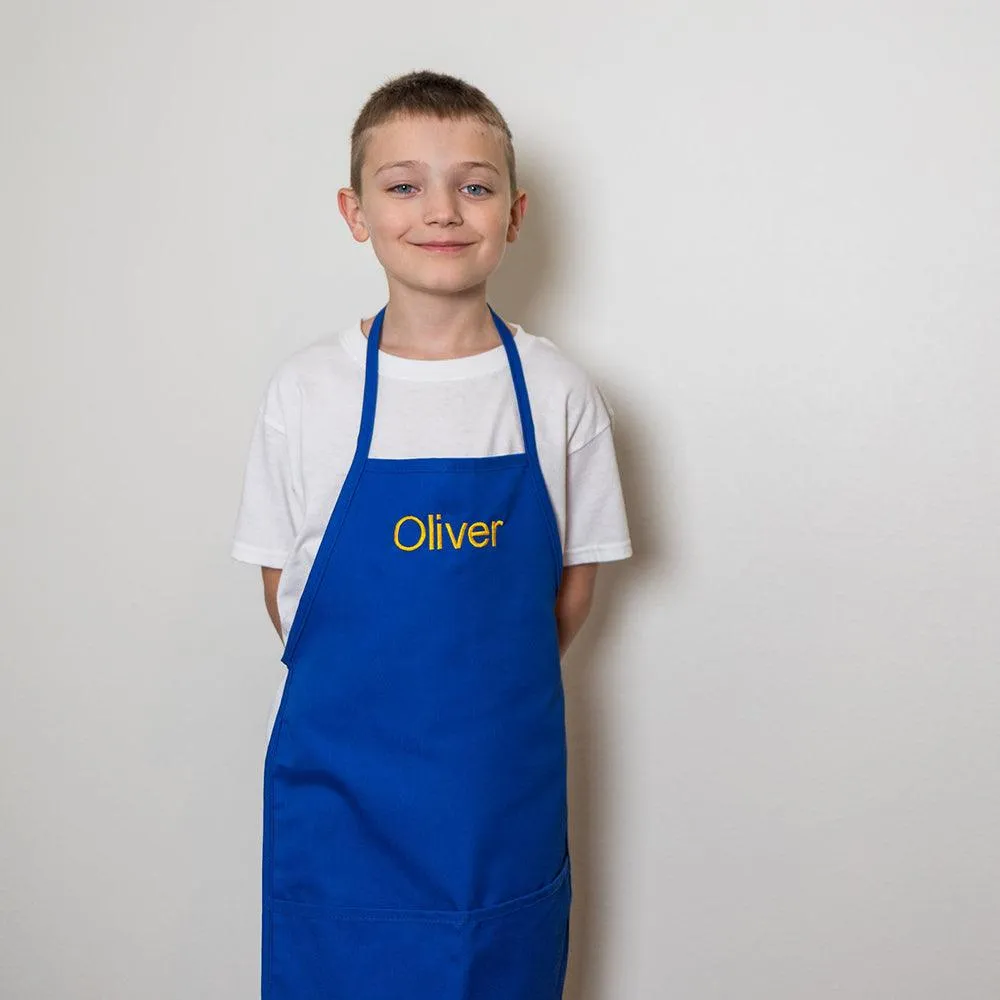 Personalized Apron Embroidered Name or Text Child Apron